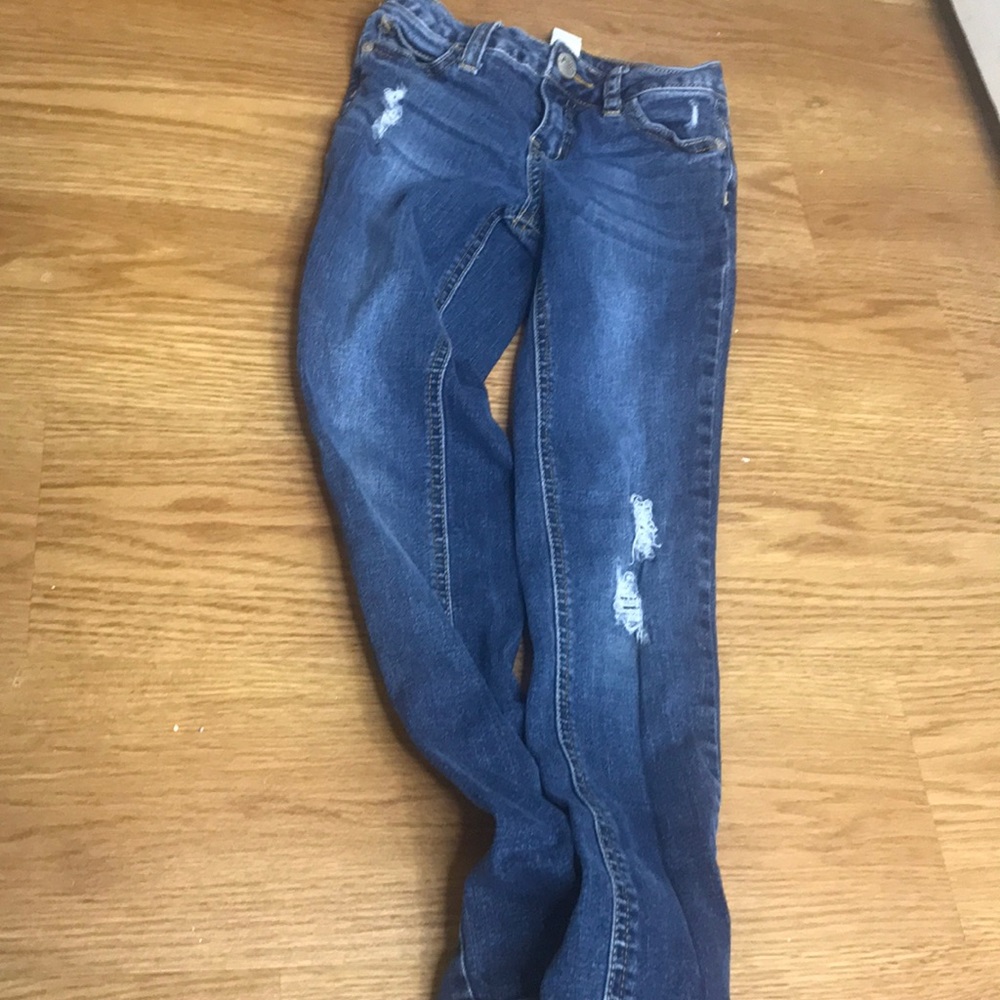 Justice ripped jeans